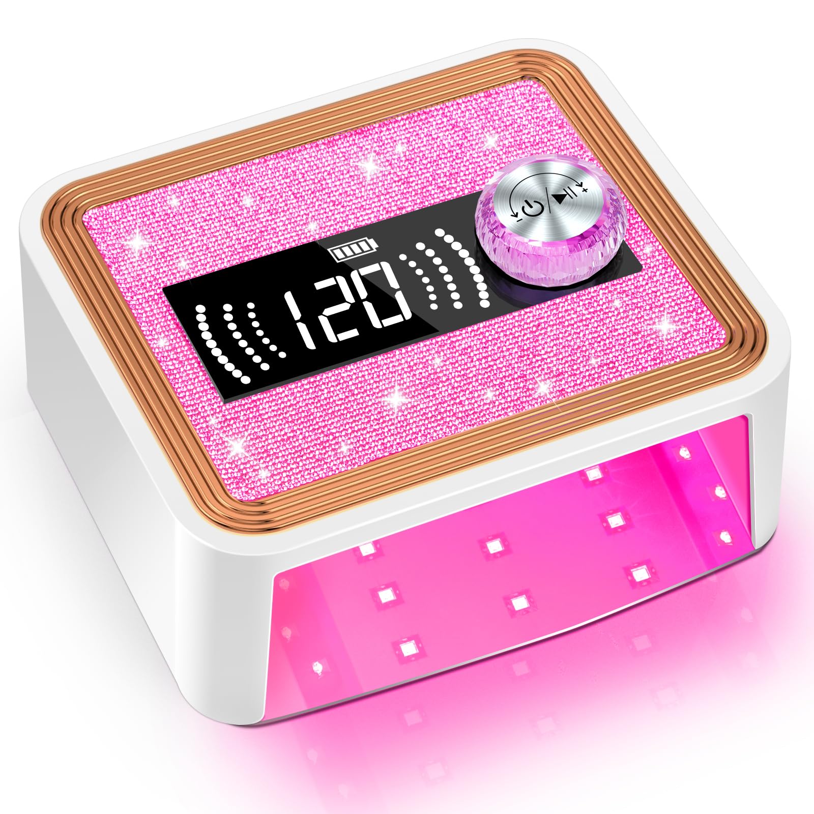 Amazon.com: LadyMisty 268W Cordless UV Nail Lamp, Rechargeable UV
