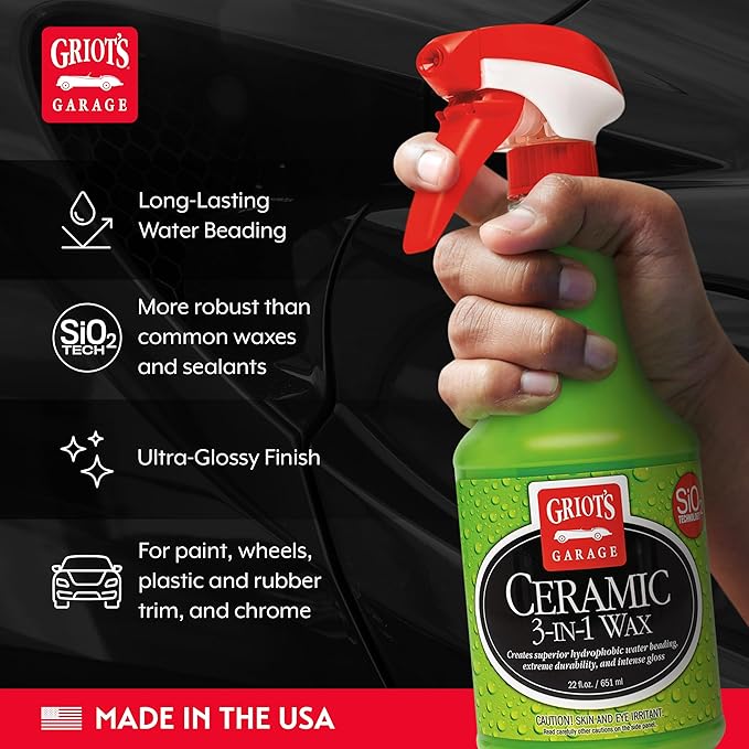 Cera Cerámica 3 en 1 SiO2 en Spray para Autos 22 oz miniatura 3