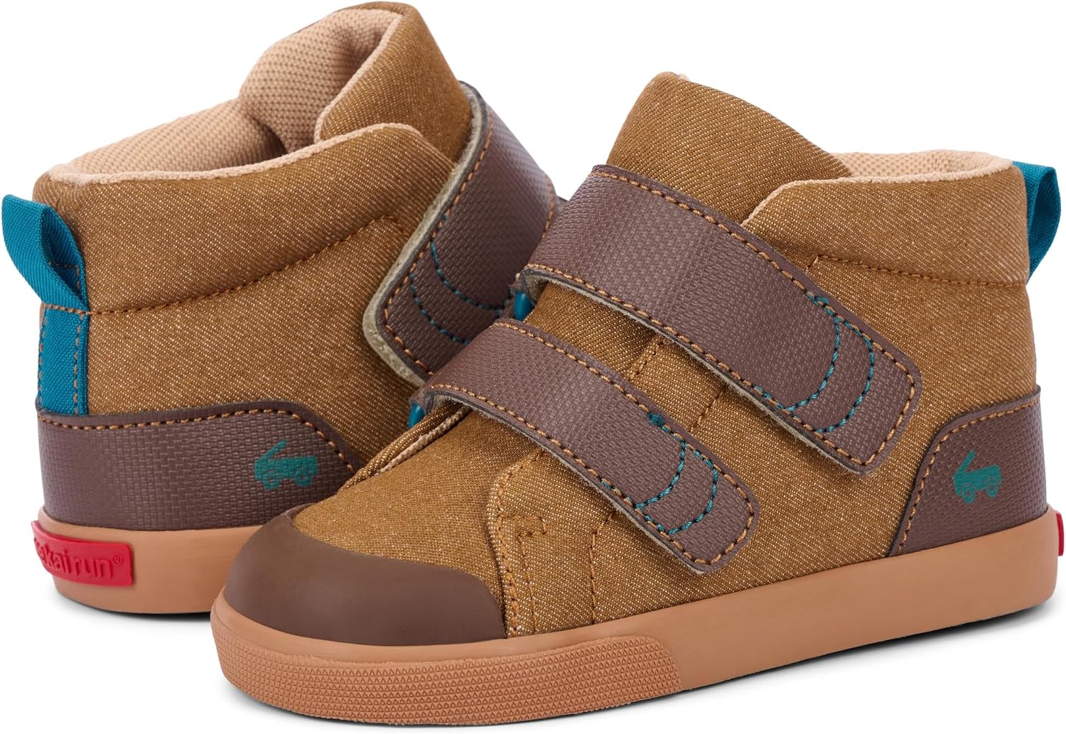 See Kai Run Dean Adapt II - Sneakers, Brown Denim, 10