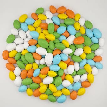 Smarty Stop Jordan Almonds Candy Pastel Candy-Coated Almonds, Edible Confectionery Snack (Assorted- Pastel Colors, 1 Pound (Pack of 1))