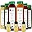 1 Day Juice Cleanse by Raw Fountain, All Natural Raw Detox Cleanse, Juicing for Body Reset, Cold Pressed Juice Fast, Great Way to Jumpstart a Healthy Diet 6 Bottles 12oz, 3 Ginger Shots