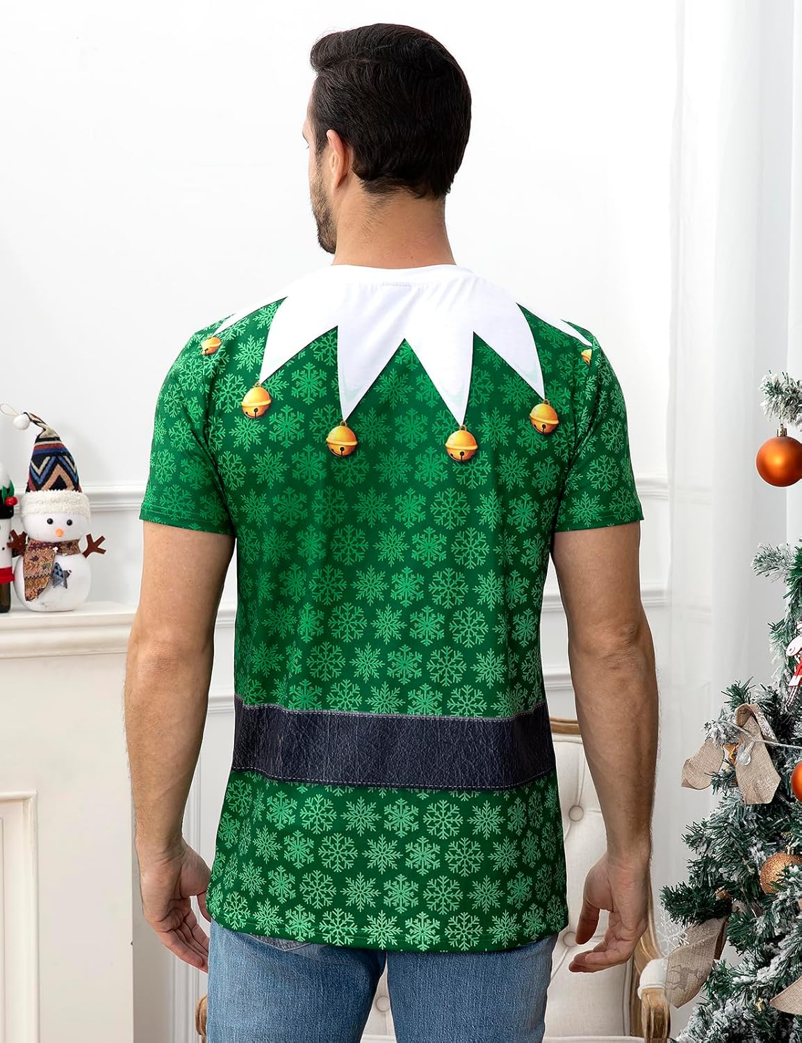 Mens Novelty Christmas Graphic T-Shirt