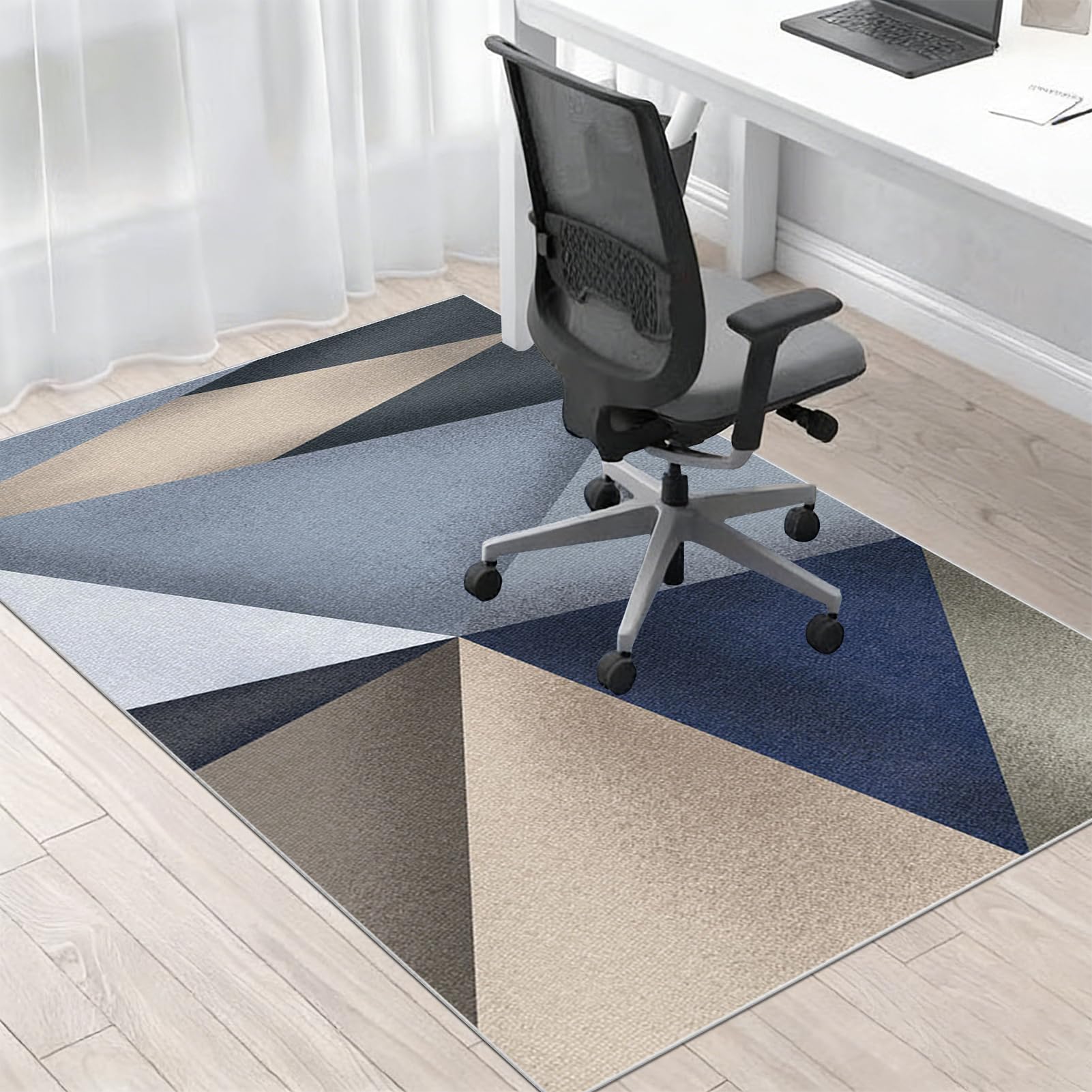 Tappeto Salvapavimento Antiscivolo, Tappeto Sedia Ufficio Gaming, Tappetino Protettivo per Sedia da Ufficio, Poliestere 4mm, Tappetino Pavimenti per Parquet e Piastrelle 150 x 210 cm