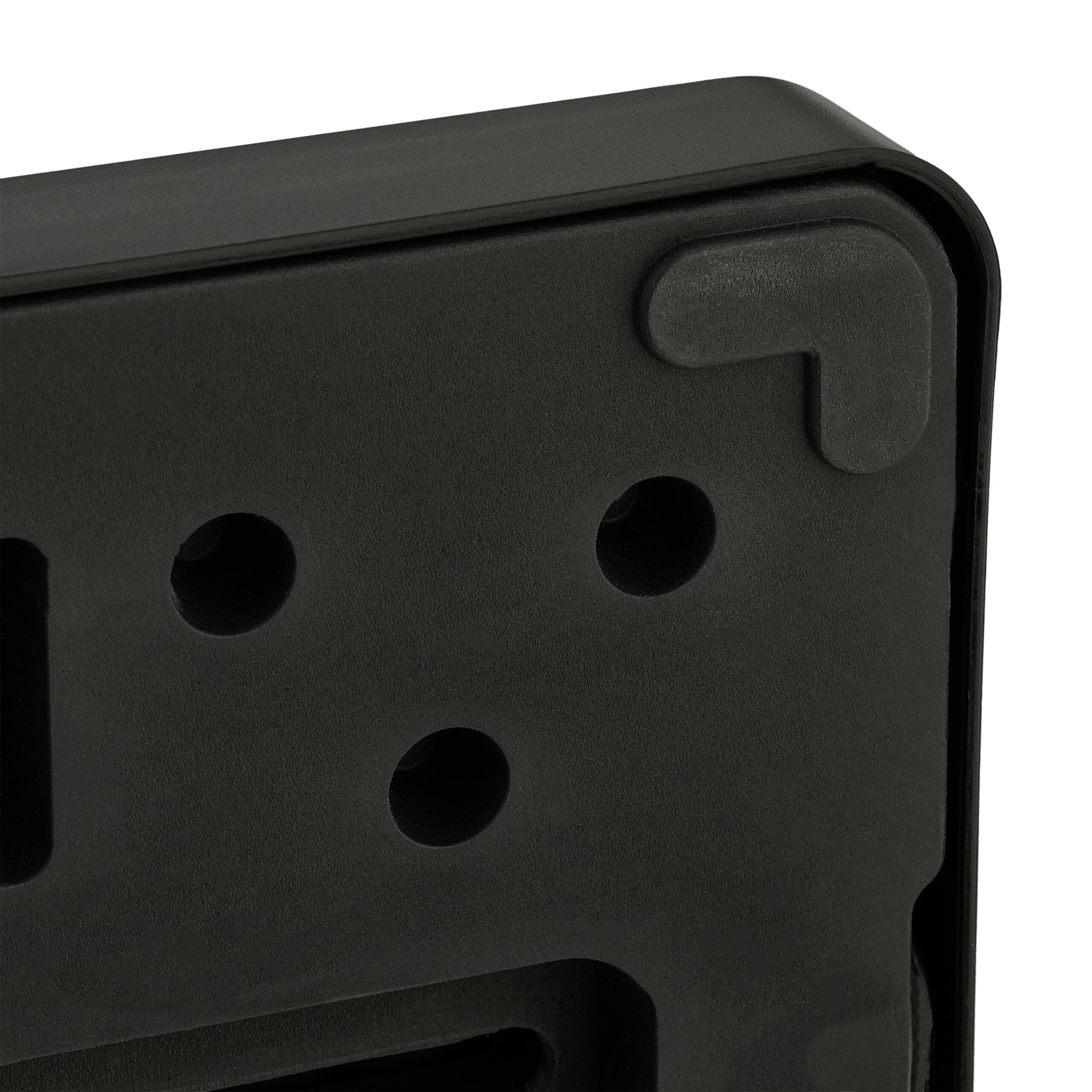 Relaxdays Toallero de Pie, Porta Toallas Baño, Soporte con 2 Brazos, Acero Inoxidable, Bambú, Montaje Sin Taladro, Negro