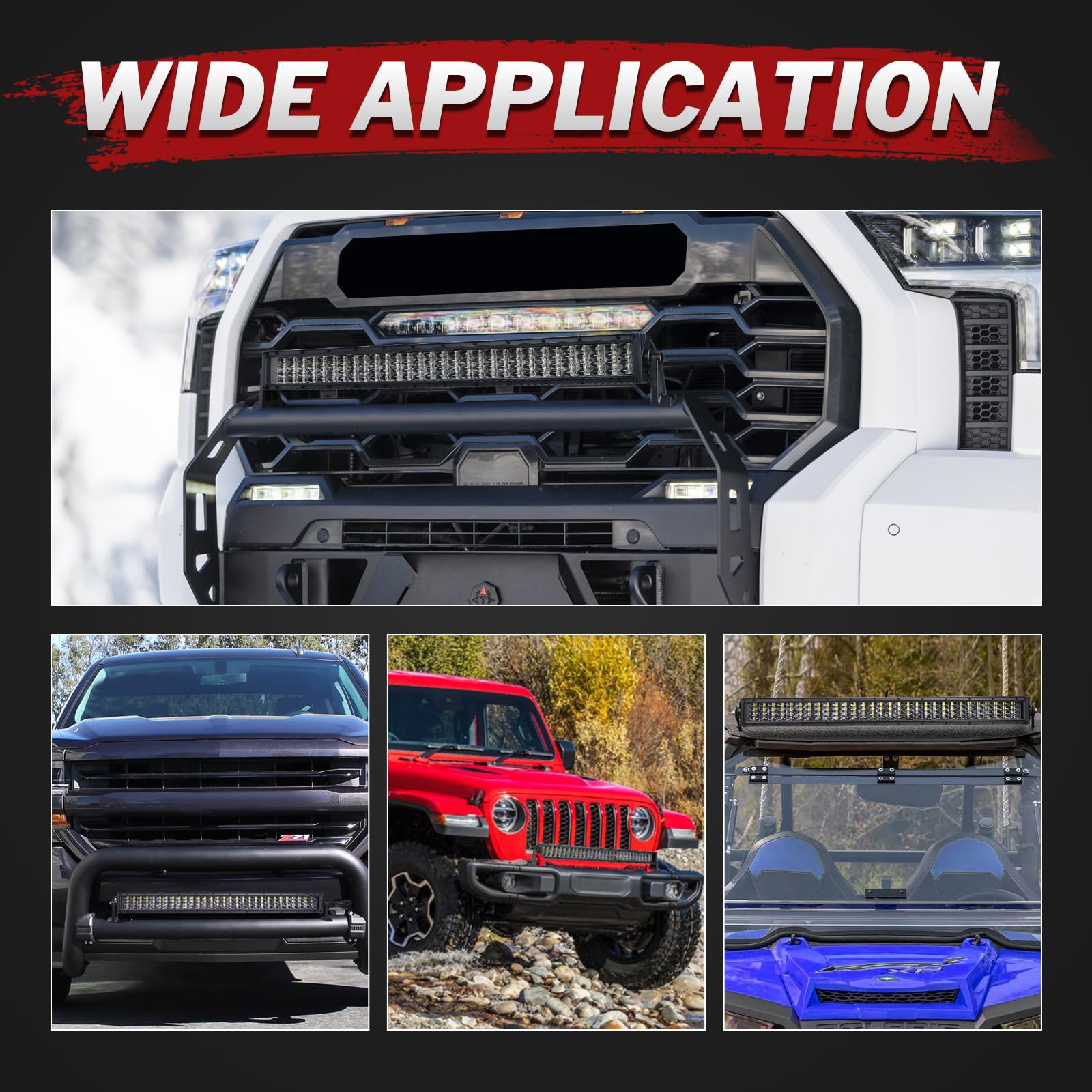 Amazon.co.jp: Lumimotor 30インチ LEDライトバー 配線ハーネス付き