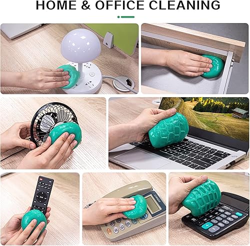 Miniatura 6 de TICARVE Paquete de 2 gel de limpieza para masilla de coche, limpieza de limo de automóvil, detalle de masilla para el interior del automóvil, kits