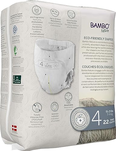 Miniatura 2 de Bambo Nature Pantalones de entrenamiento de alta calidad, embalaje francésinglés, talla 4, 110