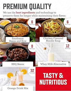 非常食１日セット８ケース入り Amazon | ReadyWise 124 サービング究極の準備パック 保存可能