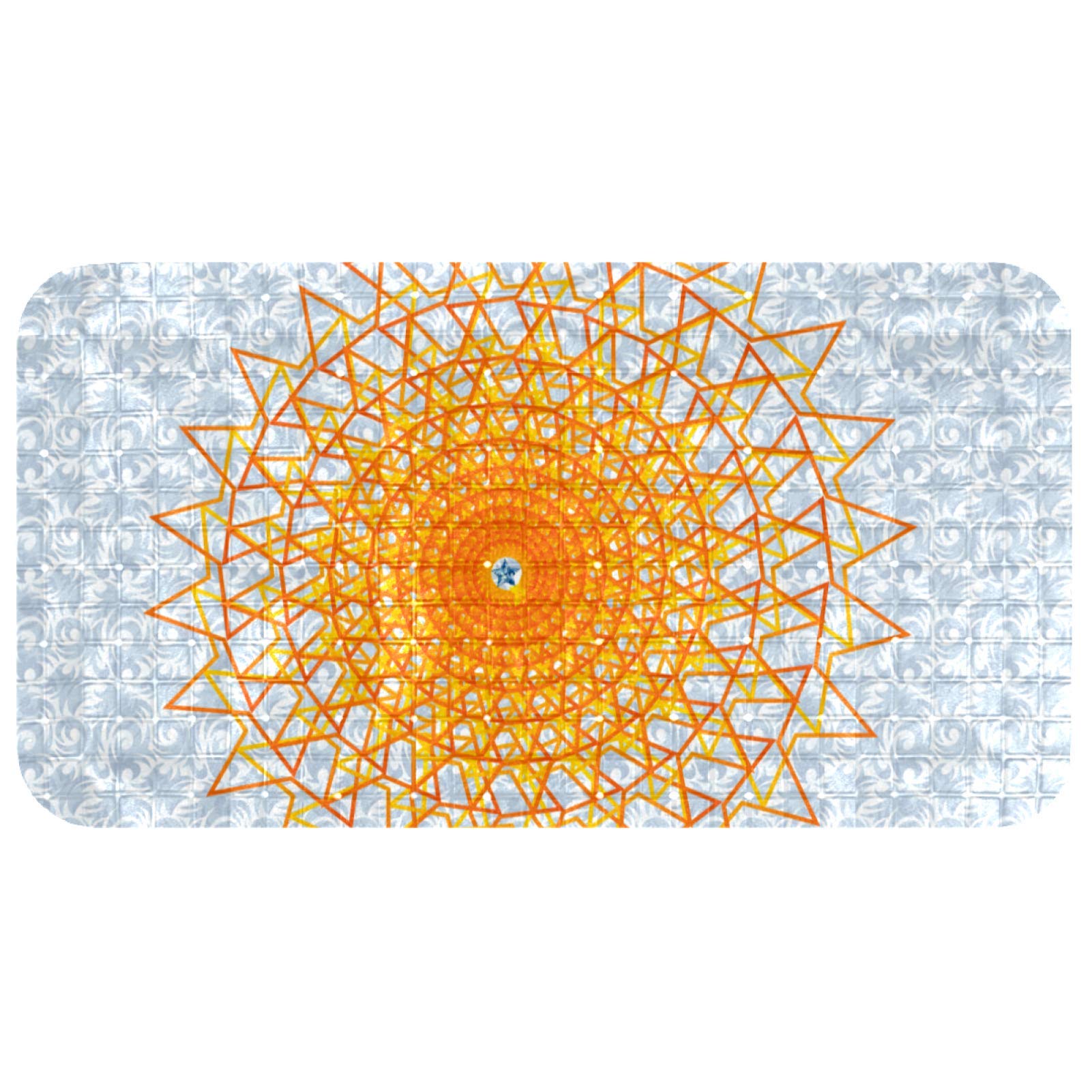 Alfombrilla de baño con orificios de drenaje antideslizante para niños de 35x66 cm Bennigiry