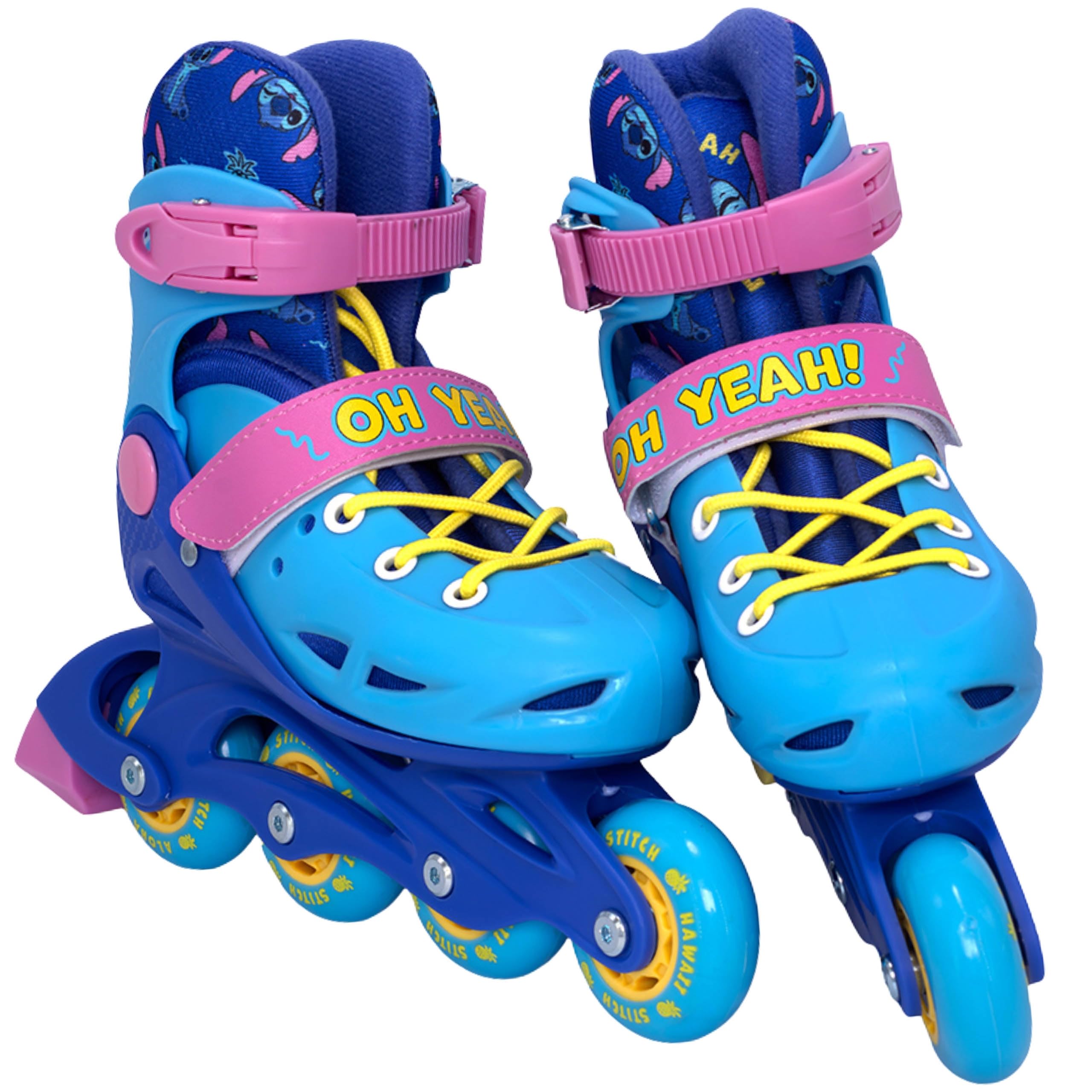 DISNEY Frozen – Pattini soft boot 3 in 1 per bambini, regolabili, LED – classici, da allenamento, a rotelle