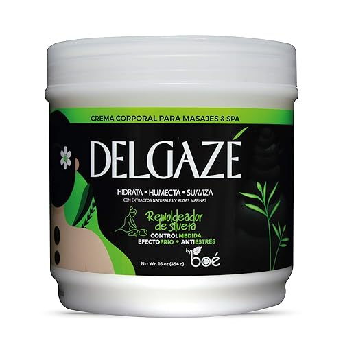 Delgazé, crema termo activa para masajes y spa 16 oz