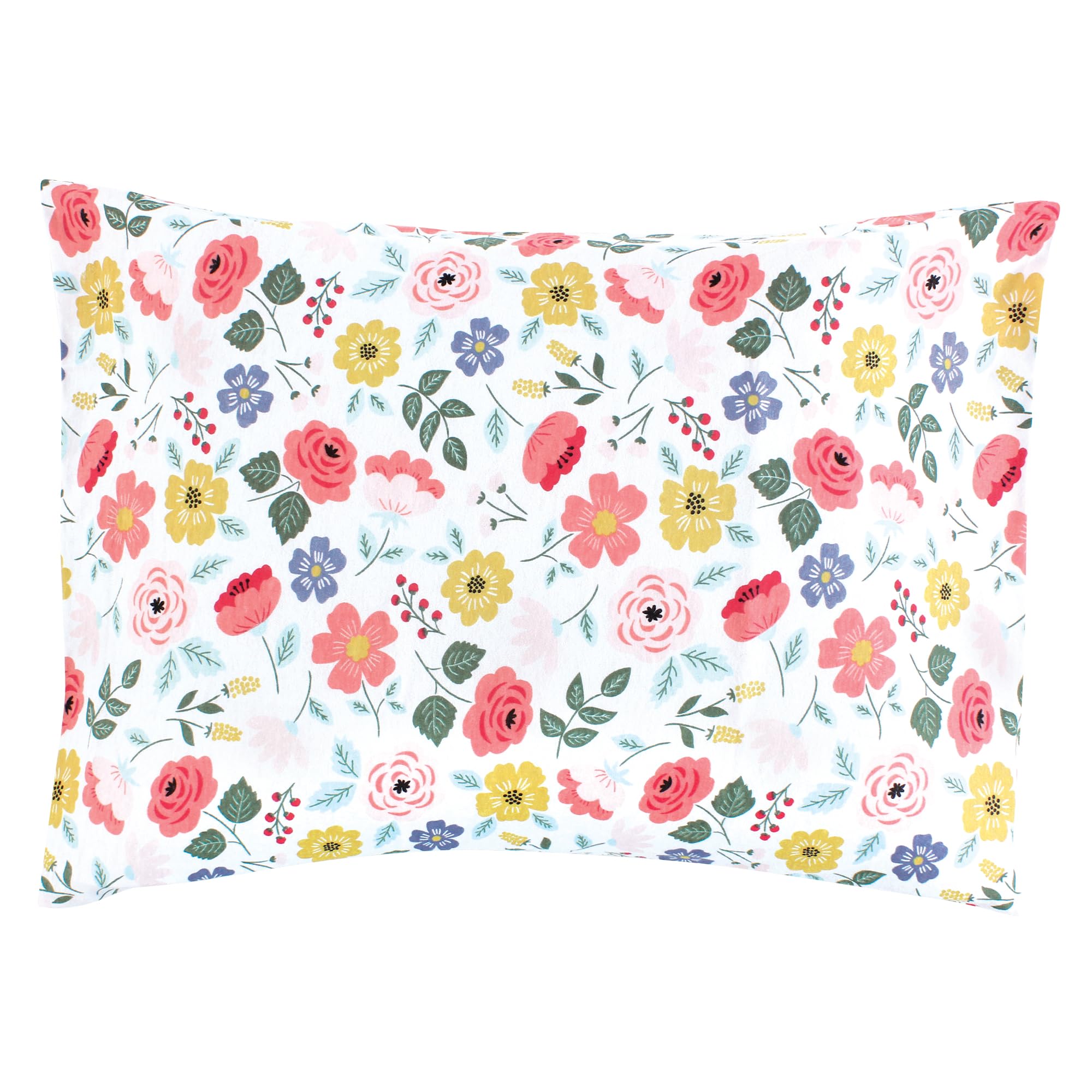 Hudson Baby Unisex Baby Cotton Toddler Pillow Case, Modern Botanical, One Size