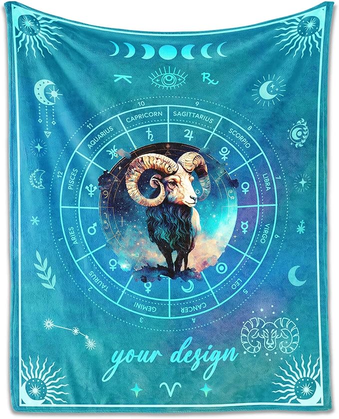 Custom Aries Blanket Gifts, 50