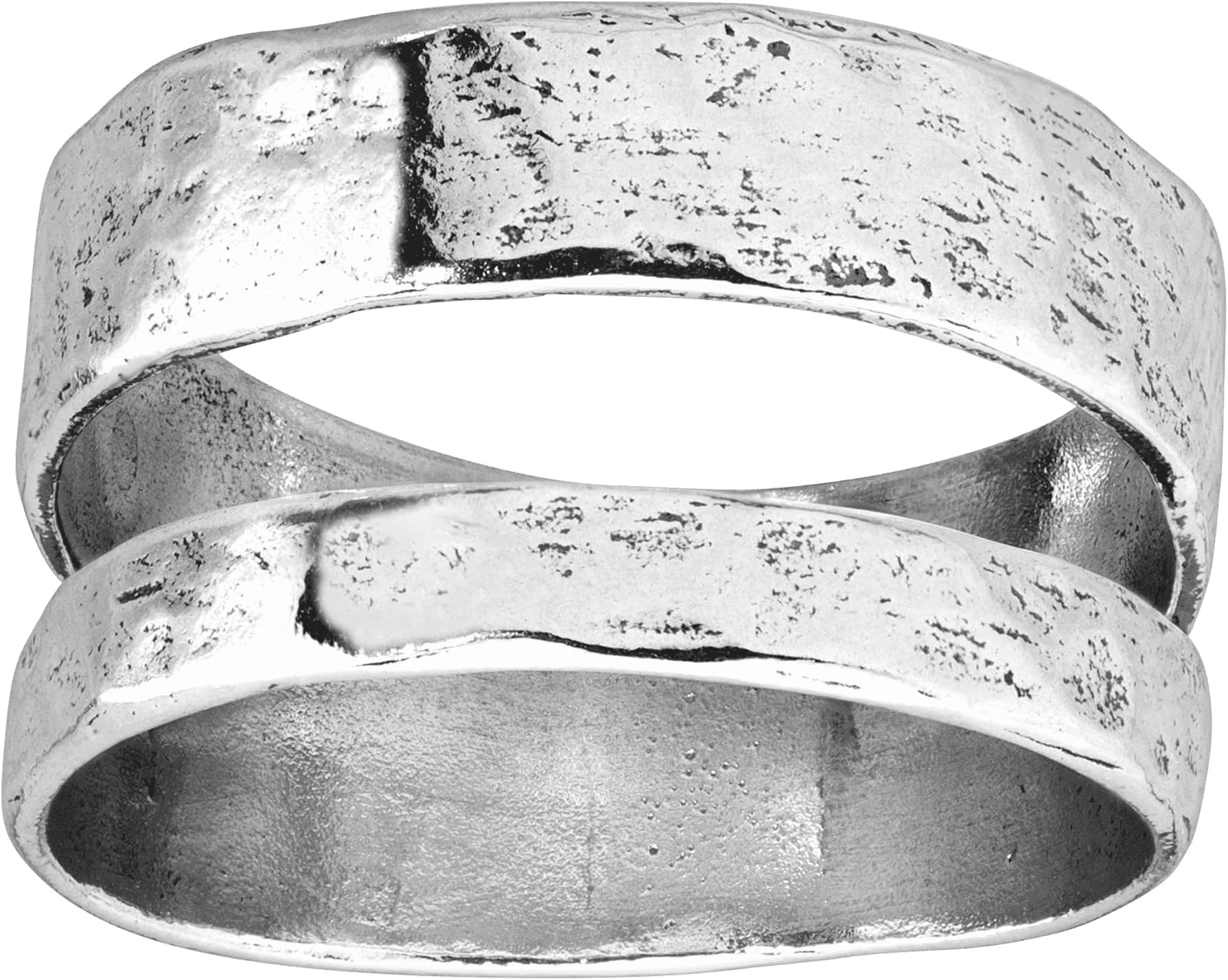 Double Spaced' Two Bar Ring in Sterling Silver