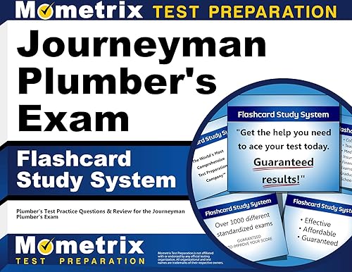 Journeyman Plumber's Exam Flashcard Study System: Plumber's Test Practice Questions &amp; Review for the Journeyman Plumber's Exam (Cards)