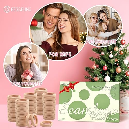 Miniatura 11 de Coleteros para cabello grueso o fino, elásticos, para niña o mujer, sin costuras, suaves, 100 piezas