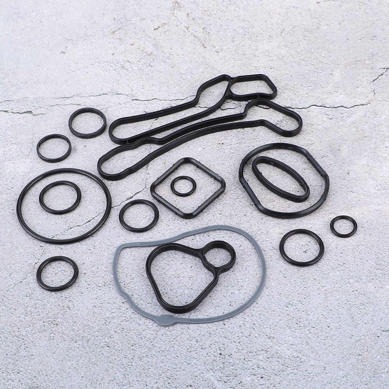 Kit guarnizioni radiatore olio, kit guarnizioni guarnizioni radiatore olio motore in gomma 55355603 Kit di riparazione adatto