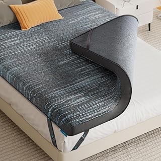 RV Mattress Topper Short Full, 3.5 Inch Medium Firm Memory Foam Mattress Bed Topper Pad with Removable & Washable Cover for Camper, Camping, CertiPUR US Certified, Three Quarter Size
