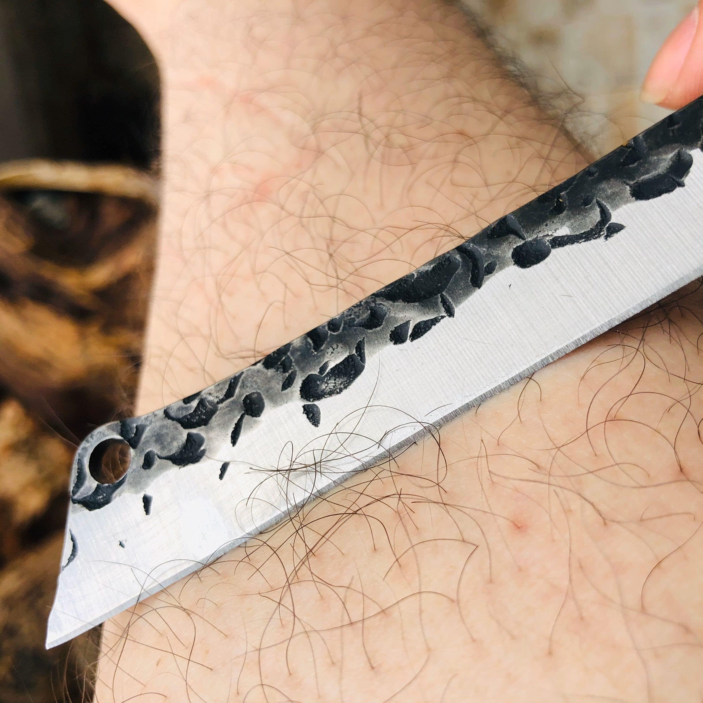 Handmade Forging Blade Tanto & Razor Very Sharp Outdoor Survival Camping Fishing Hunting Knife Training Tactical Gear Wood Handle Practice Trainer Tools