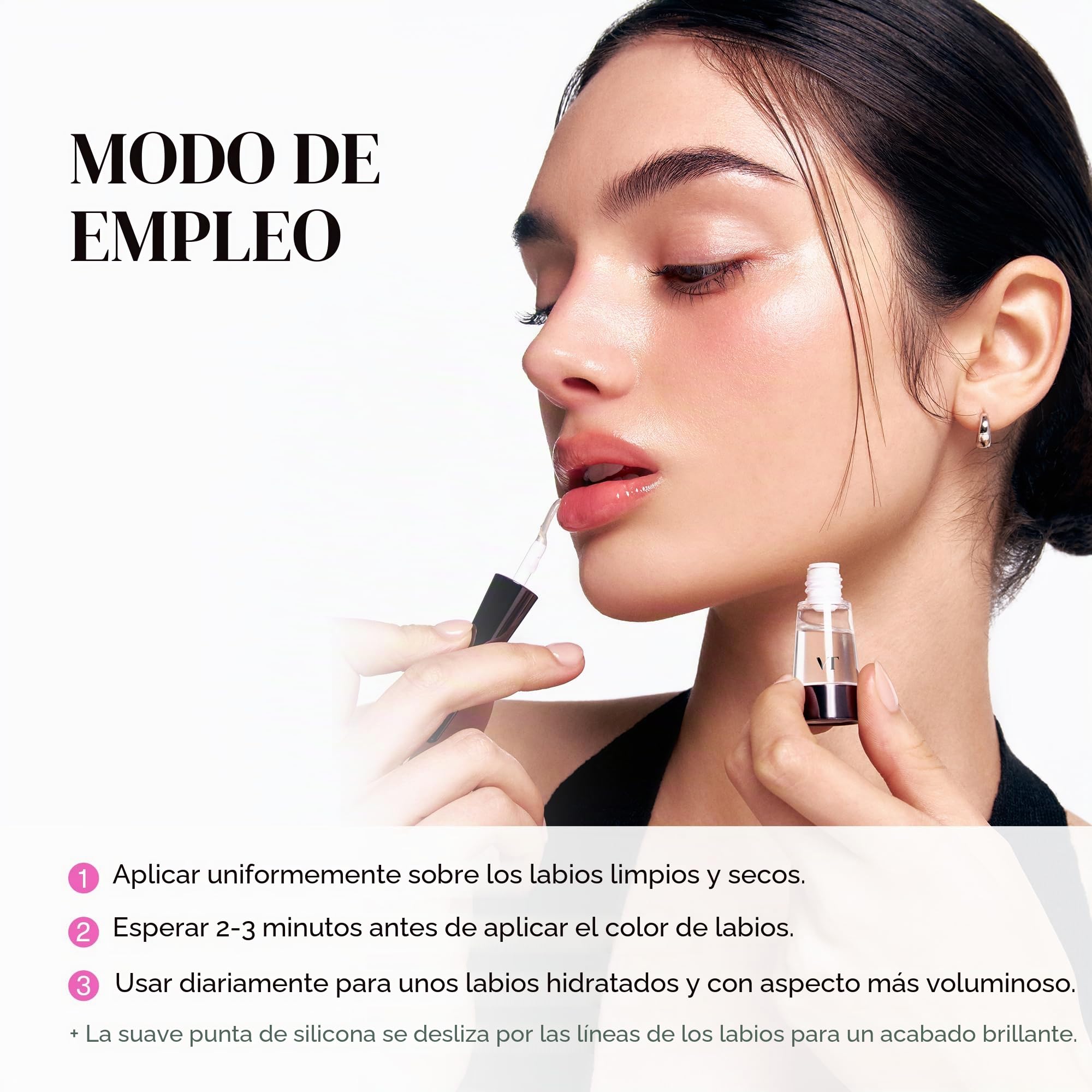 VT COSMETICS Reedle Shot Rellenador de Labios, 4.3 g (0.15 oz), Hidratante, Transparente, Brillo Labial, Sin Fragancia, Cosmética Coreana (Experto)