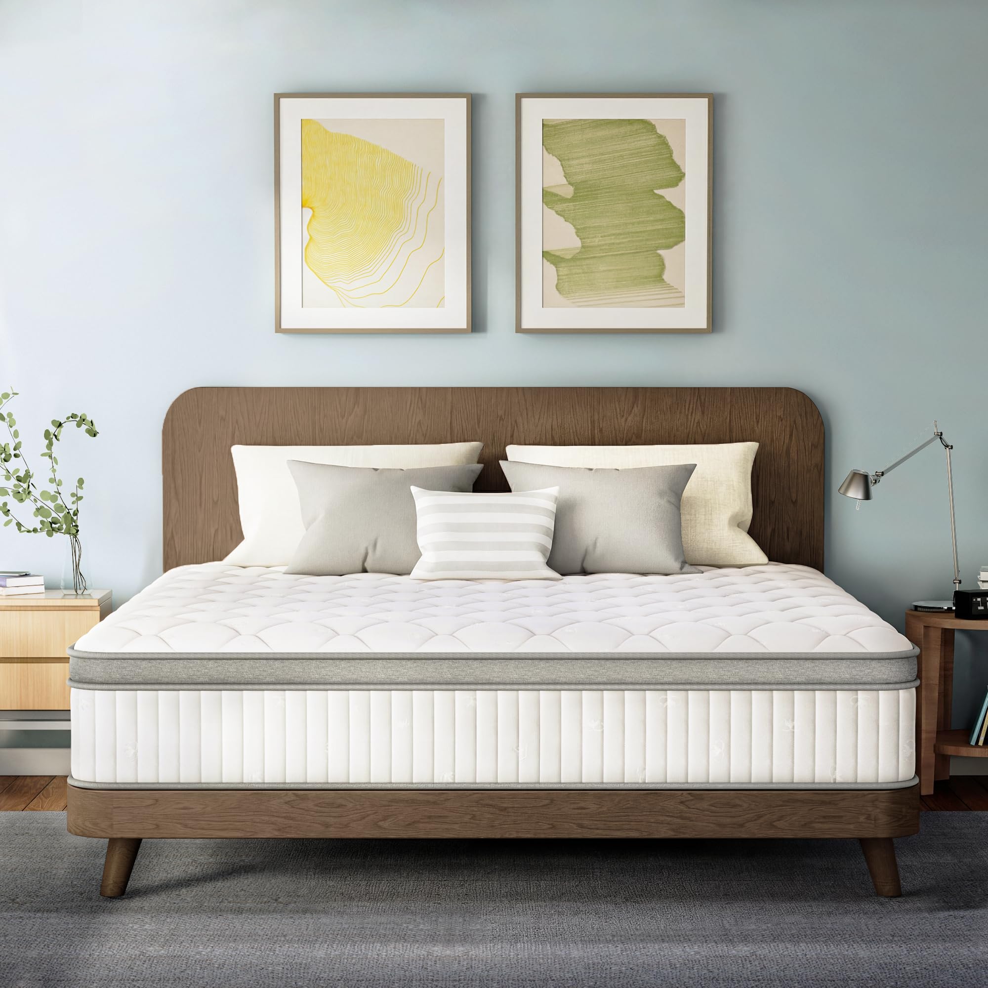 ETONEX 12 Inch Queen Hybrid Mattress in a Box Gel Memory Foam and Pocket Springs for Pressure Relief