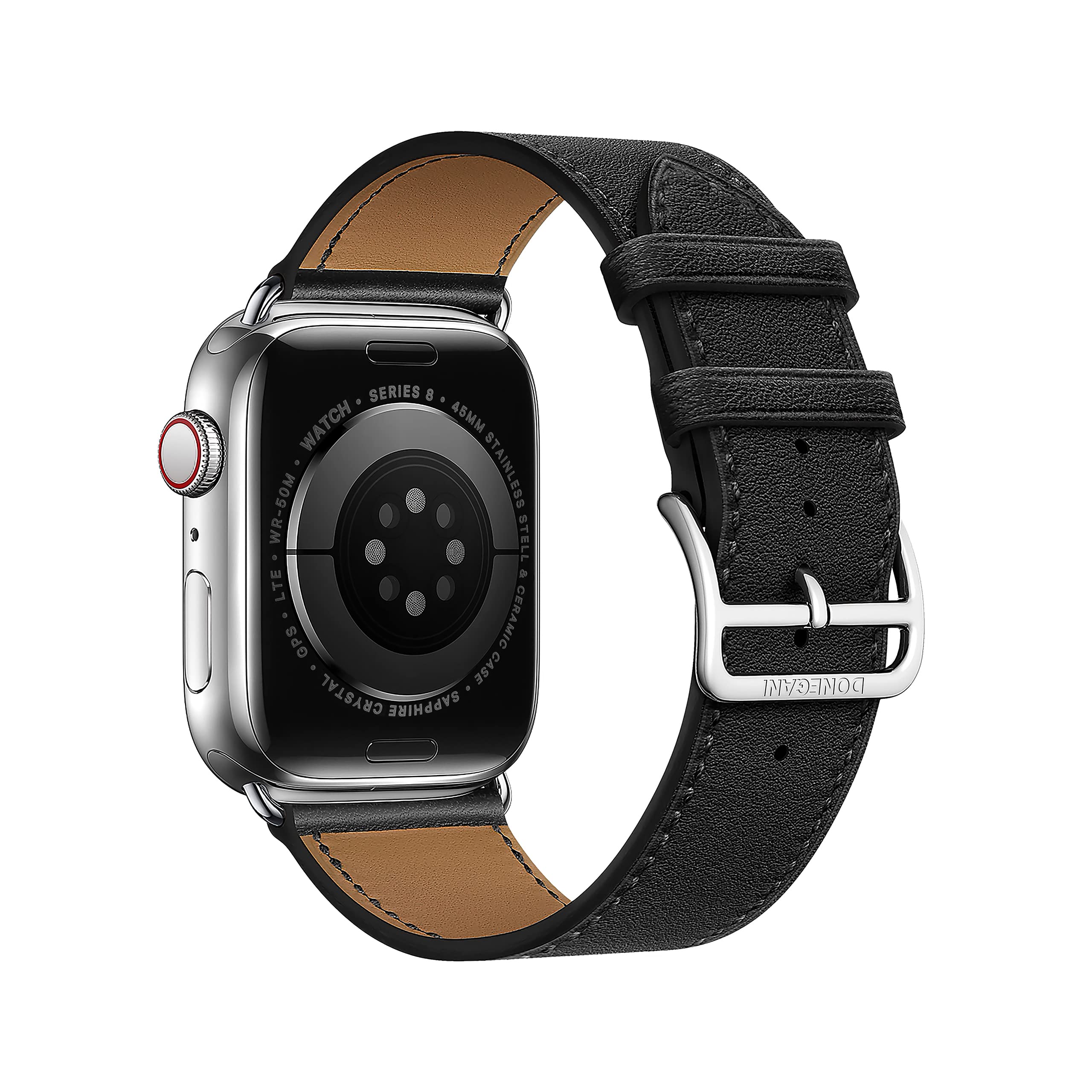 LB1 per Cinturino Apple Watch 40mm 44 mm 46mm 42mm 45mm 41mm 38mm 49mm Se Ultra 2 Serie 10 9 8 7 6 5 4 3 Band Bracciale Pelle