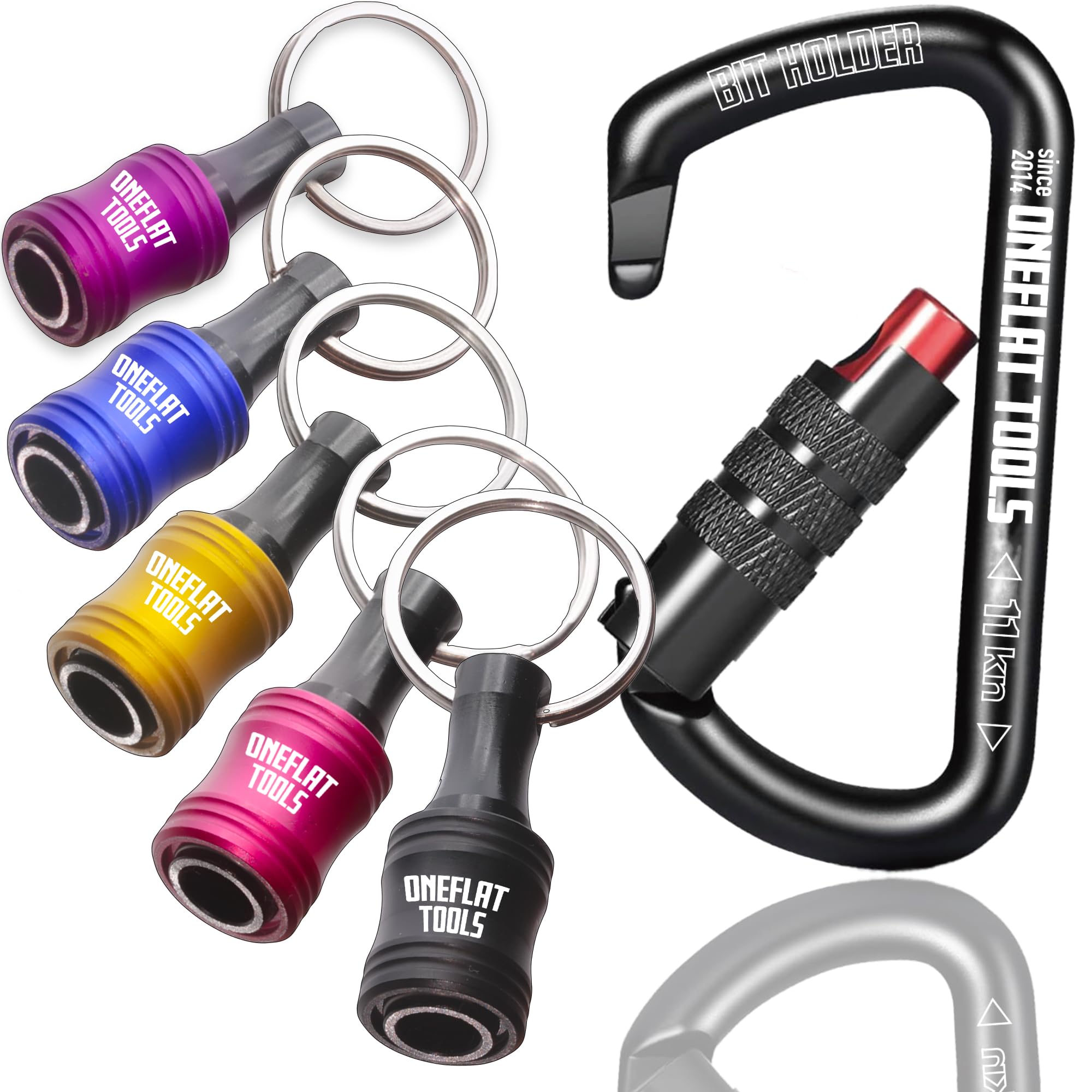 Amazon.co.jp: ONEFLAT TOOLS ビットホルダー セット カラフル