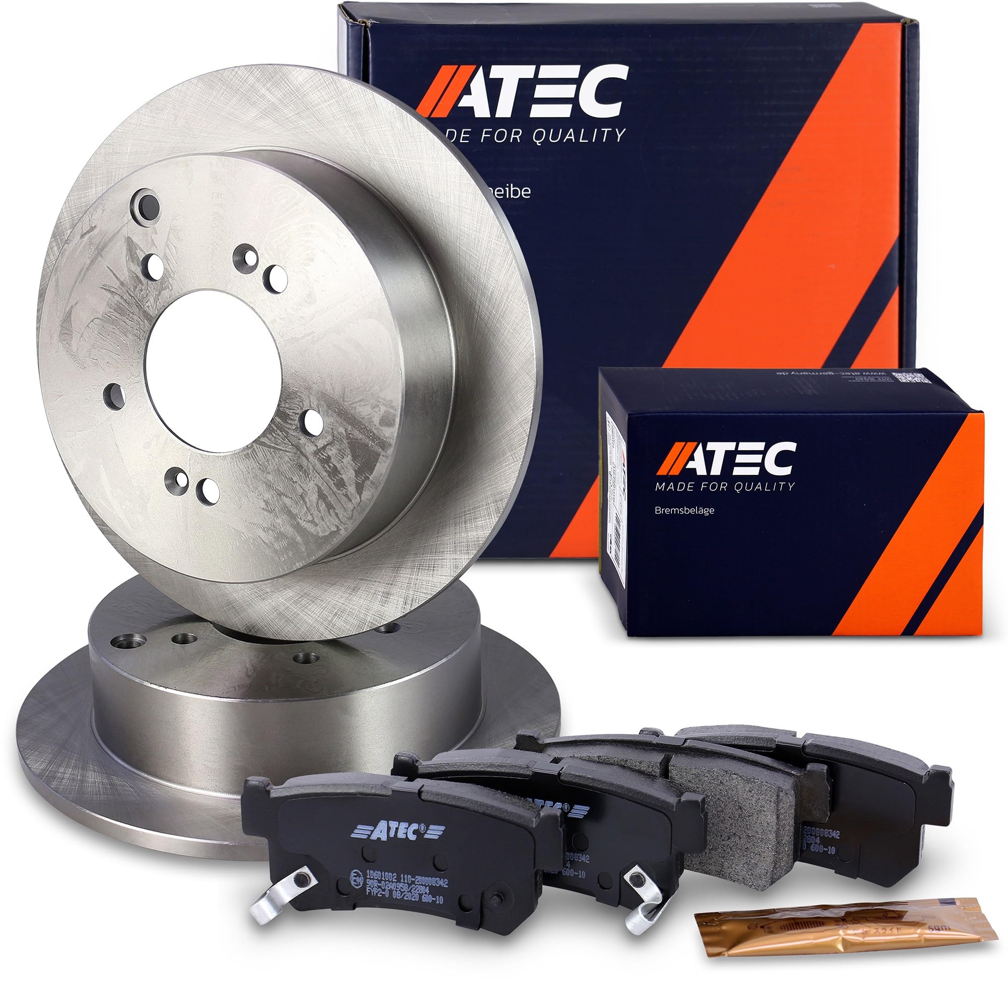 ATEC Germany Kit de freinage essieu arrière y compris disques de frein Ø