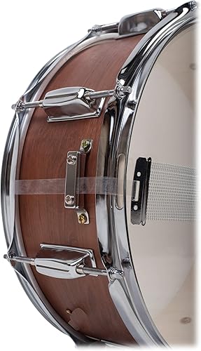 Miniatura 5 de GRIFFIN Paquete de caja con soporte de caja, 2 pares de baquetas y llave de tambor, kit de caja con carcasa de madera de álamo de 14 x 5.5 pulgadas