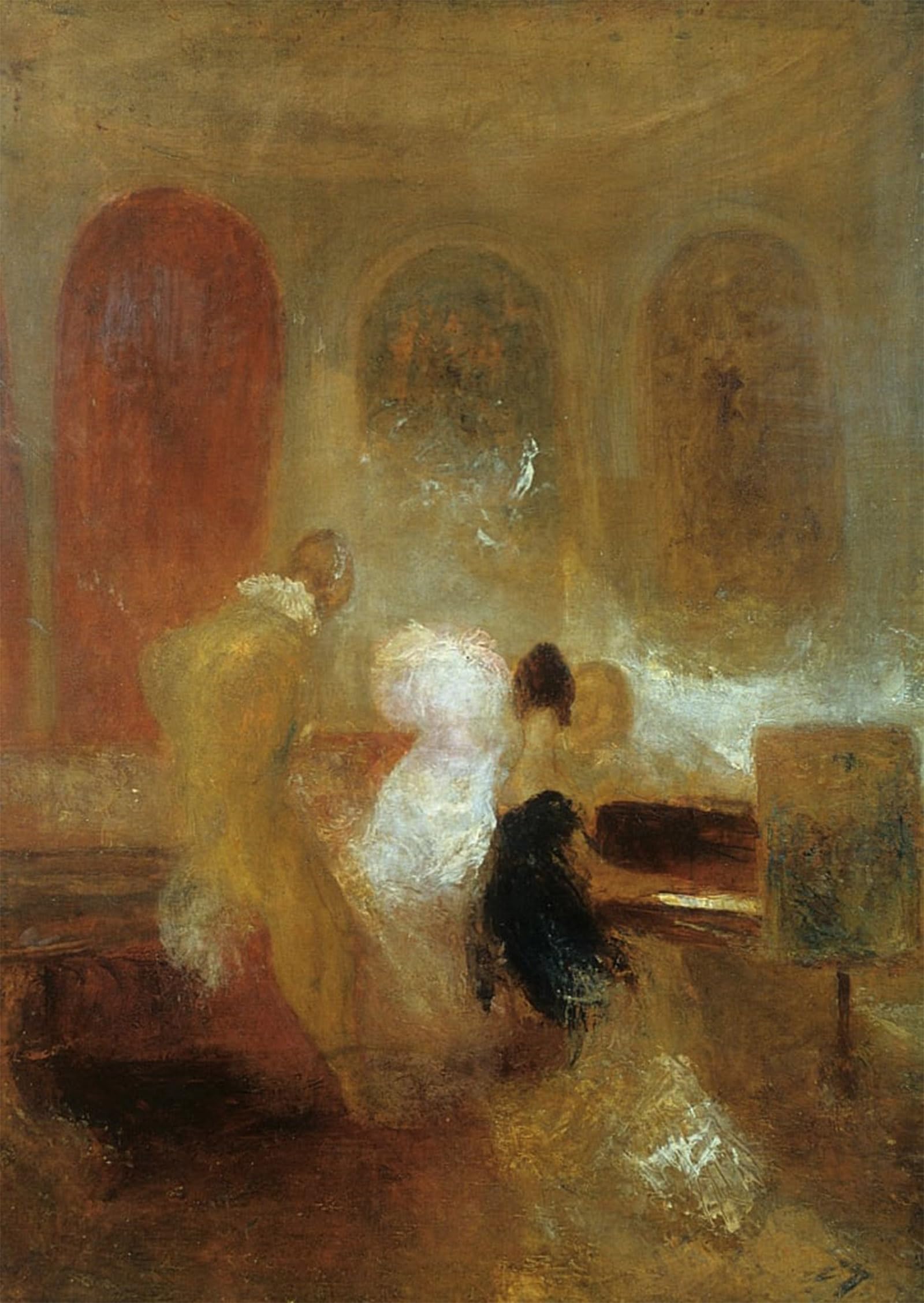 SERENDIPITP Retro Picture Poster Wall Art Pictures Painting Music Party East Cowes Castle by Mallord William Turner Wall Art Canvas Print for Wall Decor 60x90cm