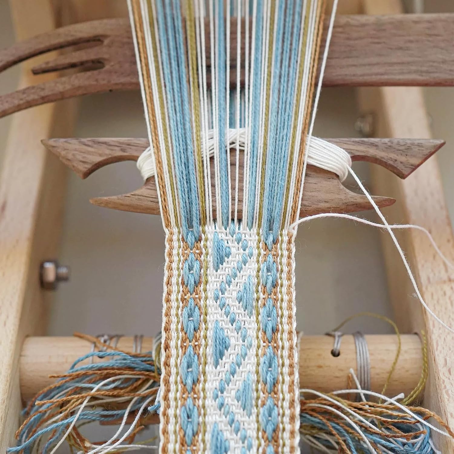Yushen Professhional Wooden Beveled Inkle Loom Weaving Shuttle Kit, Knitting Weaving Tools Shuttle for Weaving Accessories DIY Crafts image 5