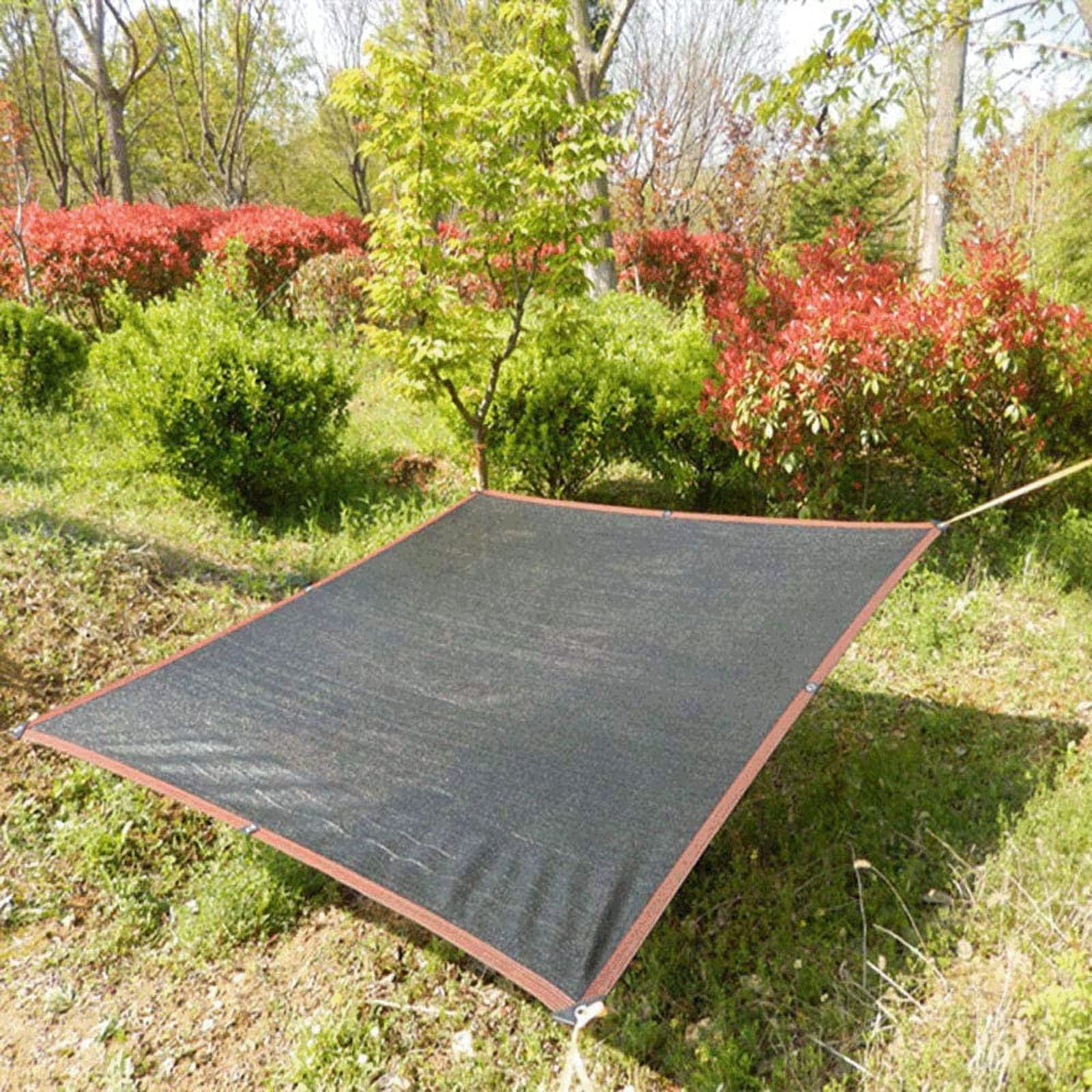 Filet d'ombrage de jardin à 6 pôles - Protection UV à 70 % avec bords renforcés et œillets pour plantes, serre, grange, toit extérieur - Idéal pour le jardin