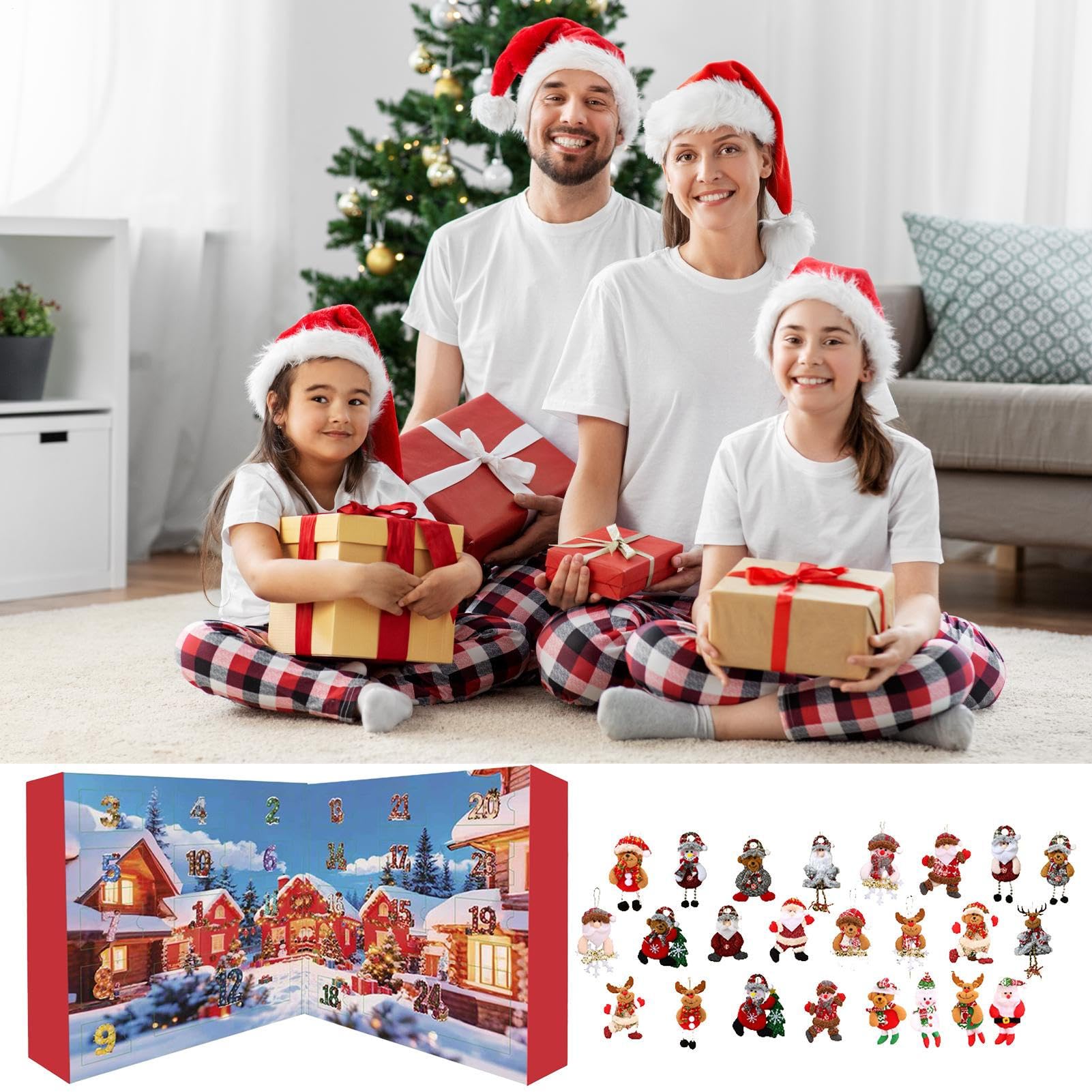 Calendrier De L'Avent Compte À Rebours En Peluche D'Arbre De Noël 2025