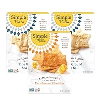 Vista 17 de Simple Mills Galletas de Harina de Almendra, Tomate Seco y Albahaca - Sin Gluten, Veganas, Aperitivos Saludables, a Base de Plantas, 4.25 Onzas