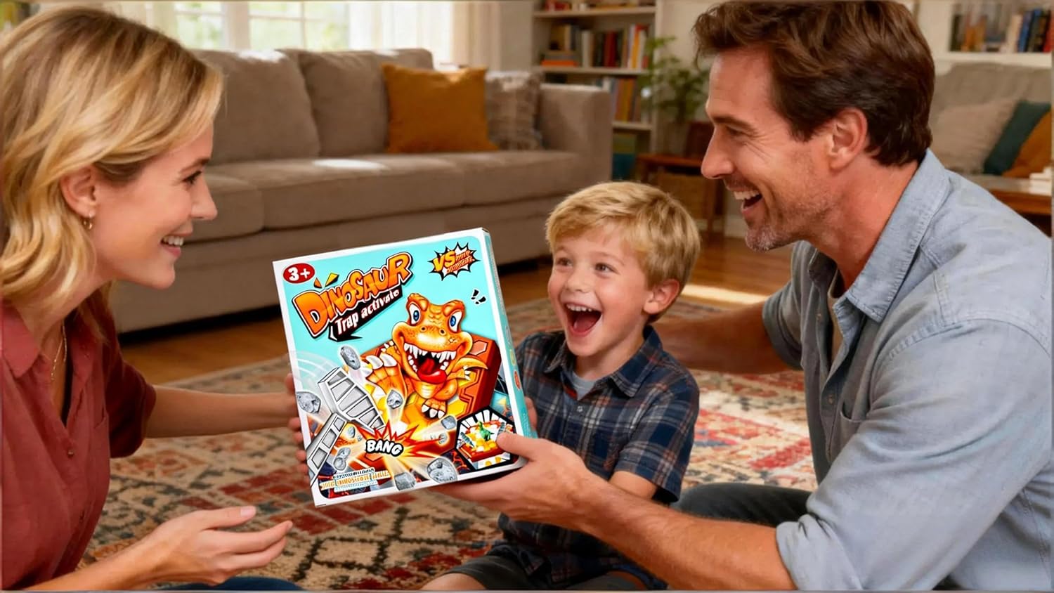 Save Dinosaur Break Ice Board Game for Kids Ages 4-8 - Dinosaur Trap Ice Breaker Table Game with Hammers and Spinner, Family Fun Puzzle Toy, STEM Gift for Boys and Girls