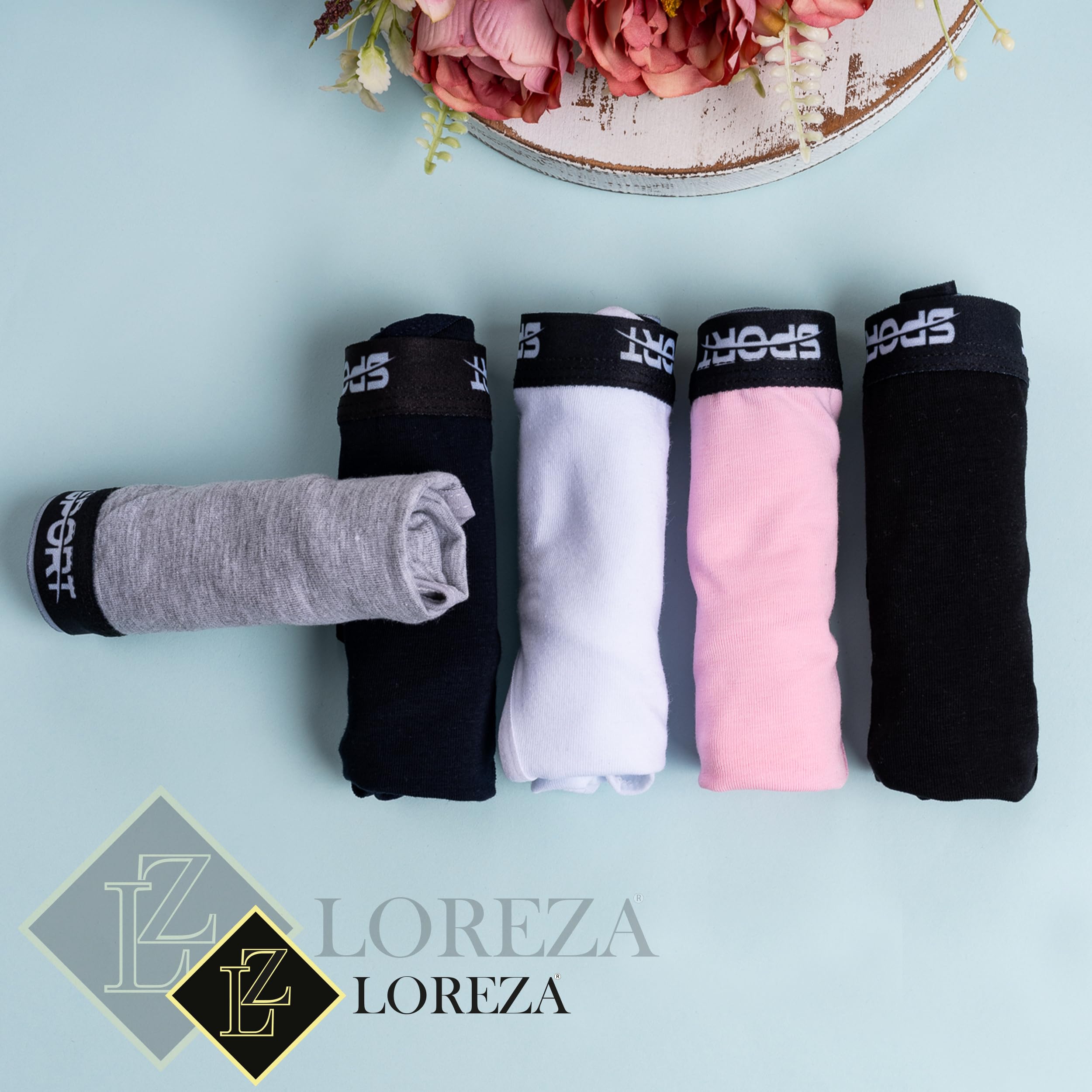 LOREZA ® 5 Sujetador Bustier para Niñas Ropa Interior Camiseta de Tirantes Algodón