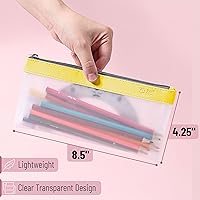 Vista 3 de Mr. Pen - Estuche transparente para lápices, paquete de 3, estuche transparente para lápices, bolsas para lápices