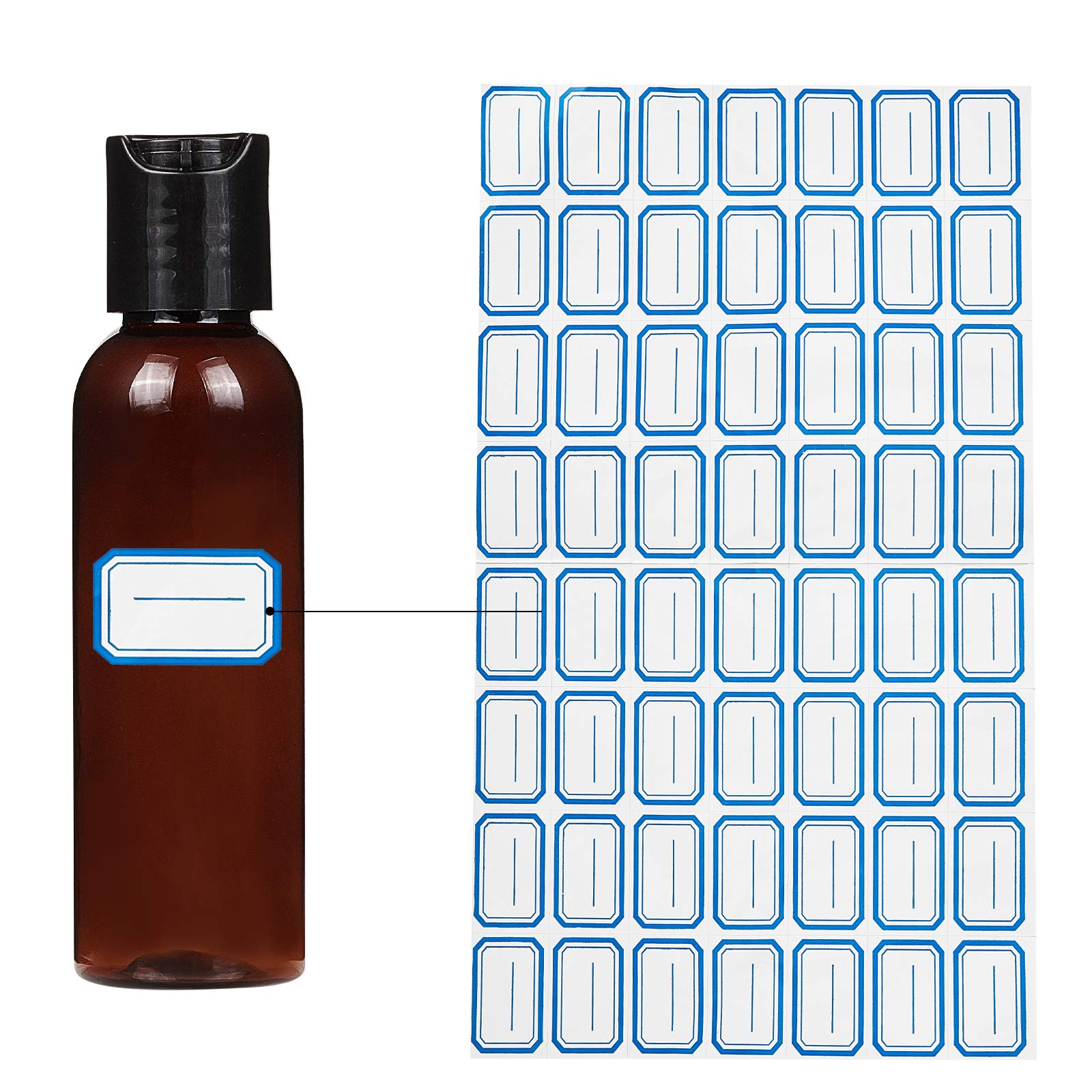 BENECREAT 10 Pack 200ml Bottiglie in Plastica Pet Riutilizzabili Bottiglie con Tappo a Disco, Contagocce, Tramoggia a Imbuto ed Etichetta per Shampoo, Lozioni, Creme