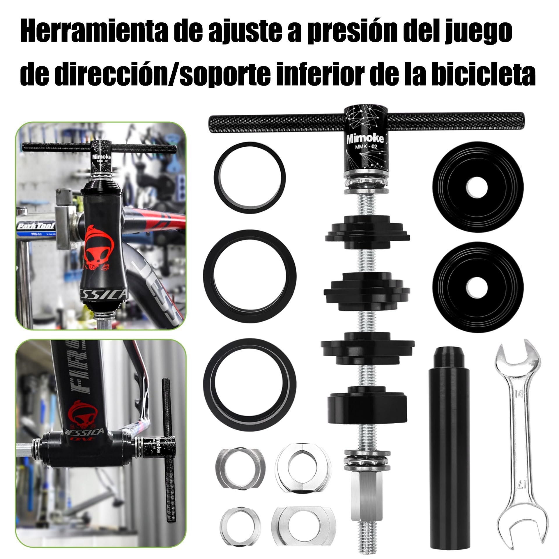Mimoke Kit de Parte Inferior de Bicicleta para Instalar y Quitar el Soporte Herramienta Profesional para rodamiento Interior BB86 BB30 BB91 BB92 PF30
