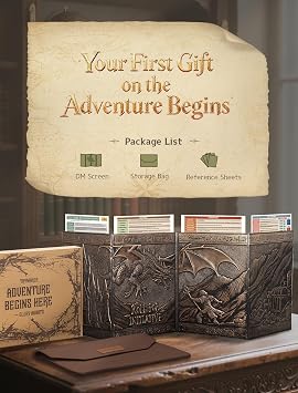 Trymaker Dm Screen, DND 5e Dungeon Master Screen Faux Leather, Gm Screen, D&D Dungeons and Dragon Accessories Gift