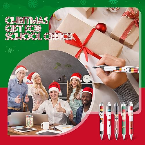 Miniatura 7 de Tenceur 100 bolígrafos de Navidad, bolígrafos novedosos de Navidad, bolígrafo de Navidad a granel, bolígrafo temático de Navidad, regalo de Navidad