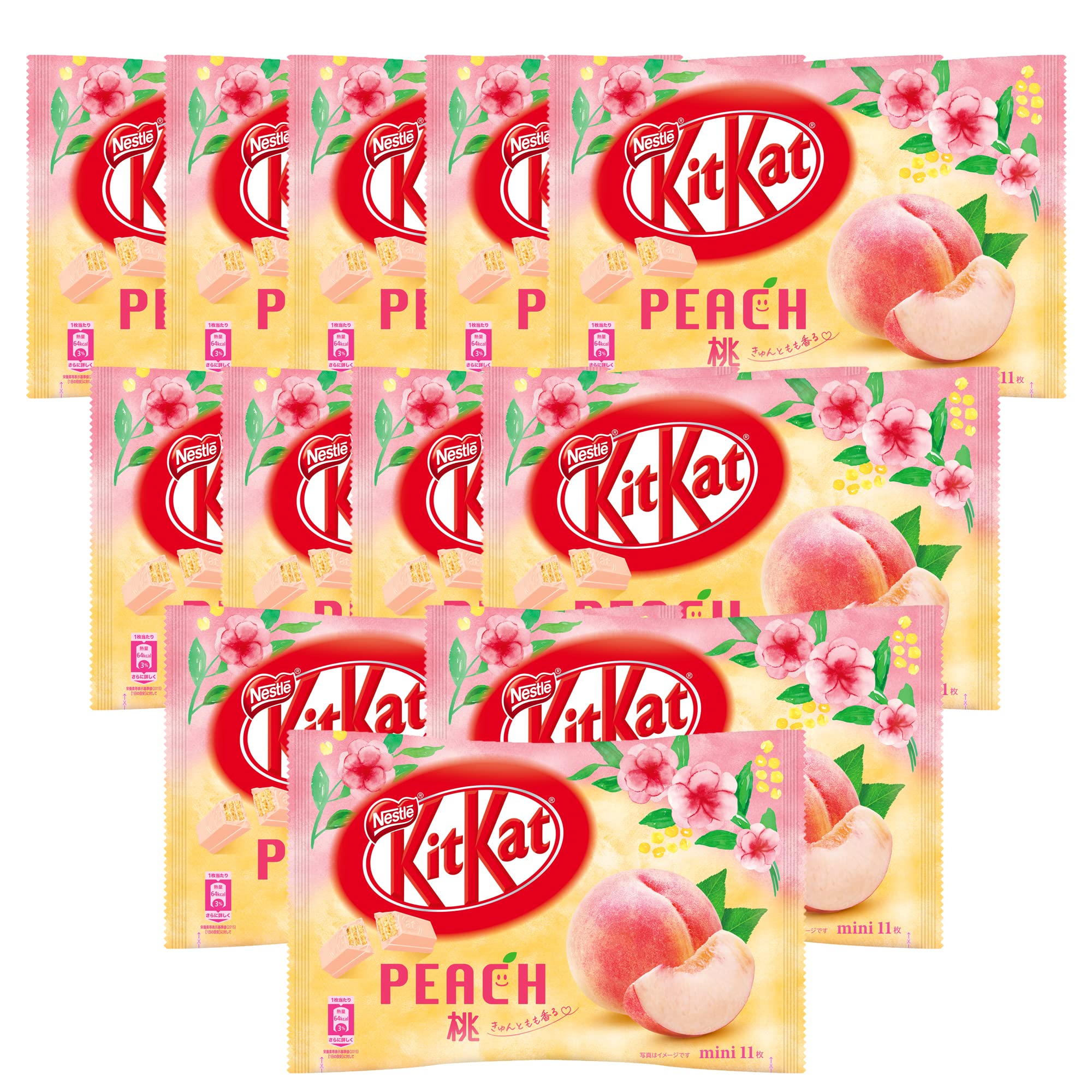 Amazon | ネスレ日本 キットカット ミニ 桃 11枚×12個 | キットカット
