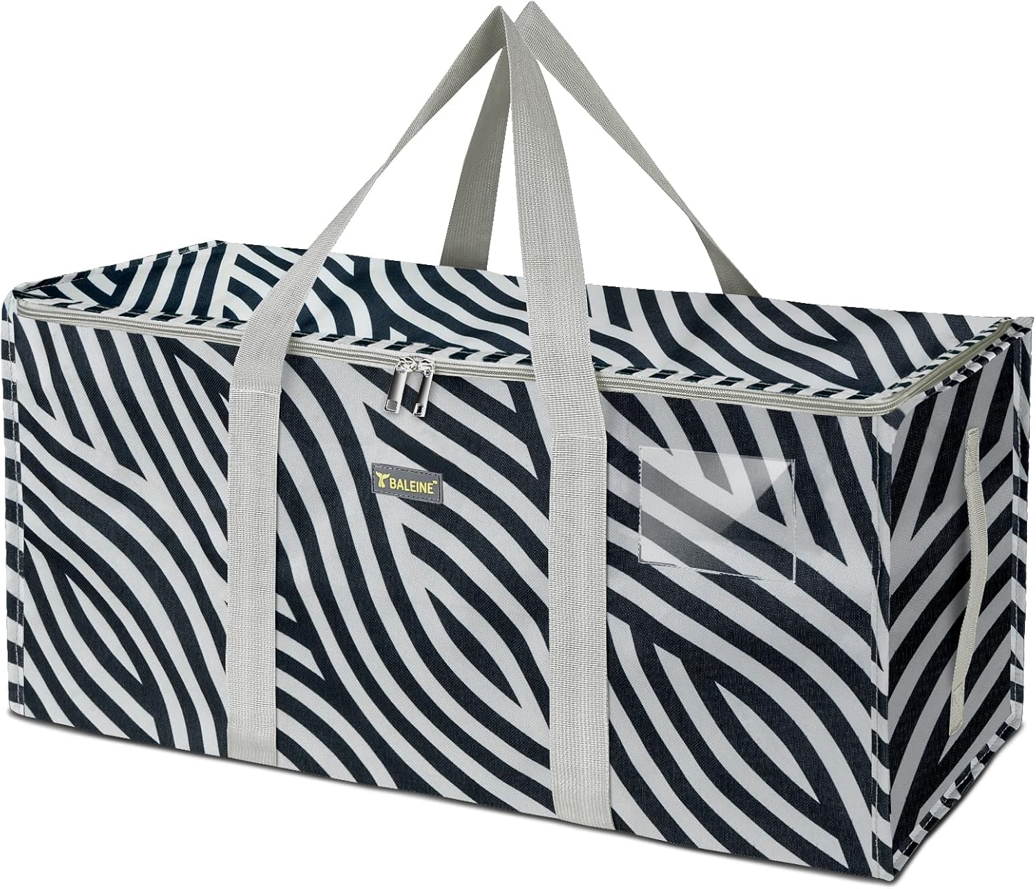 BALEINE Extra Large Storage Tote with Zippers & Carrying