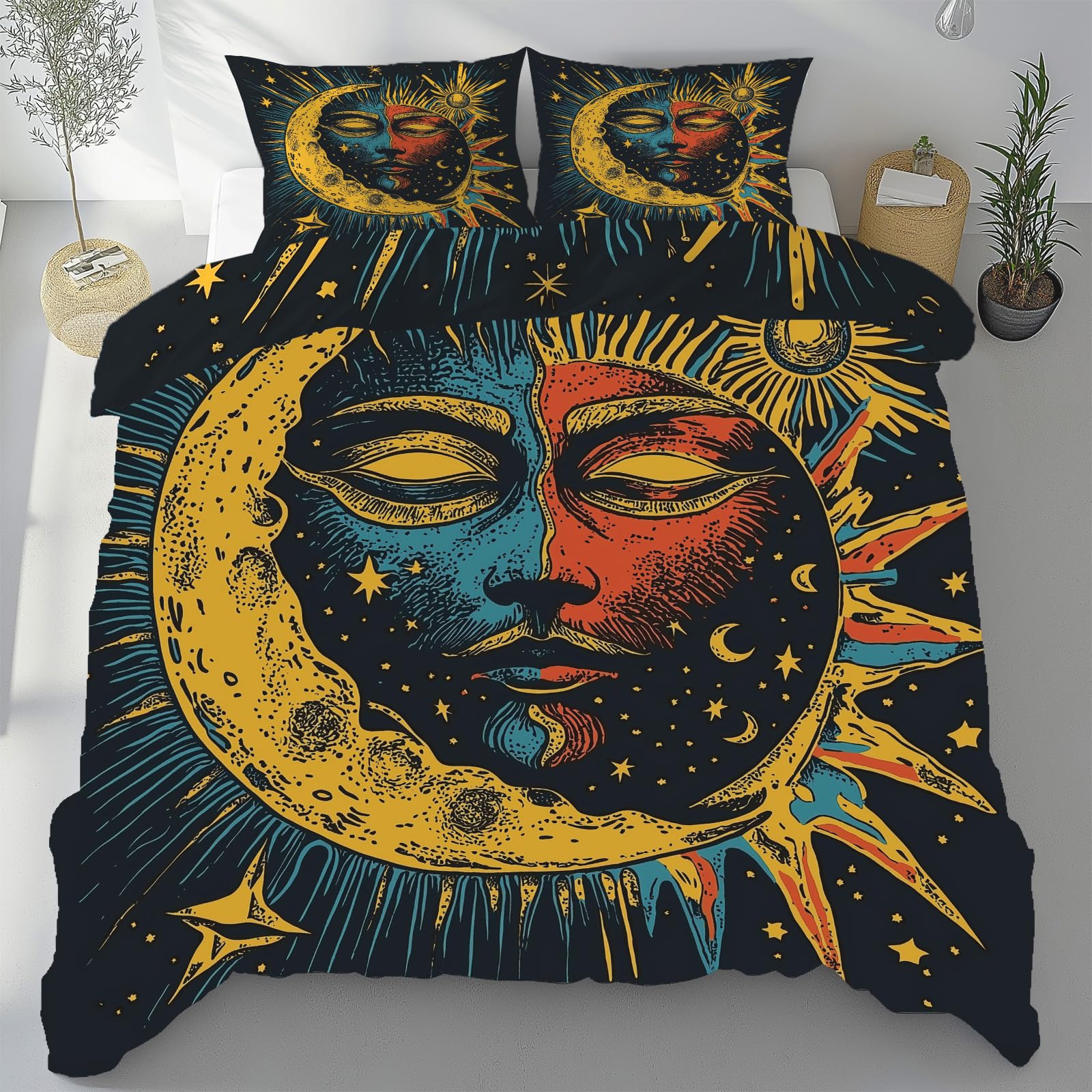Housse de couette astrologie céleste pour créer une ambiance spirituelle et cosy