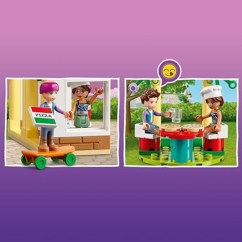 Miniatura 4 de LEGO Friends Heartlake City Pizzeria 41705 - Juego de juguetes de construcción para niños niñas y niños a partir de 5 años 144 piezas