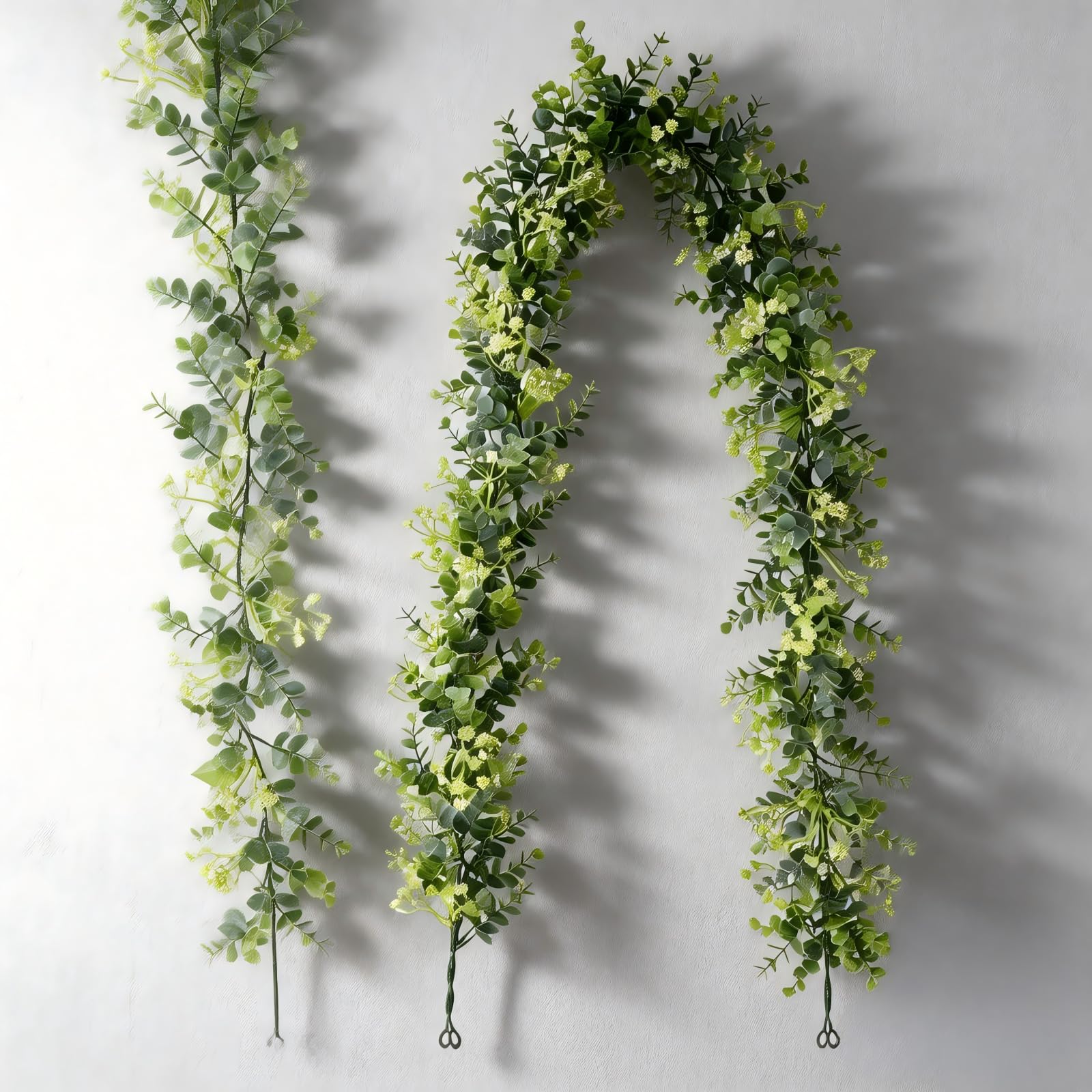 Tivleed Green Fake Ivy, Artificial Vines Garland - 1.78M Realistic Fake Leaves With Bendable Stems For Home Decor, Party Decorations, Wall Hanging Ery Foliage