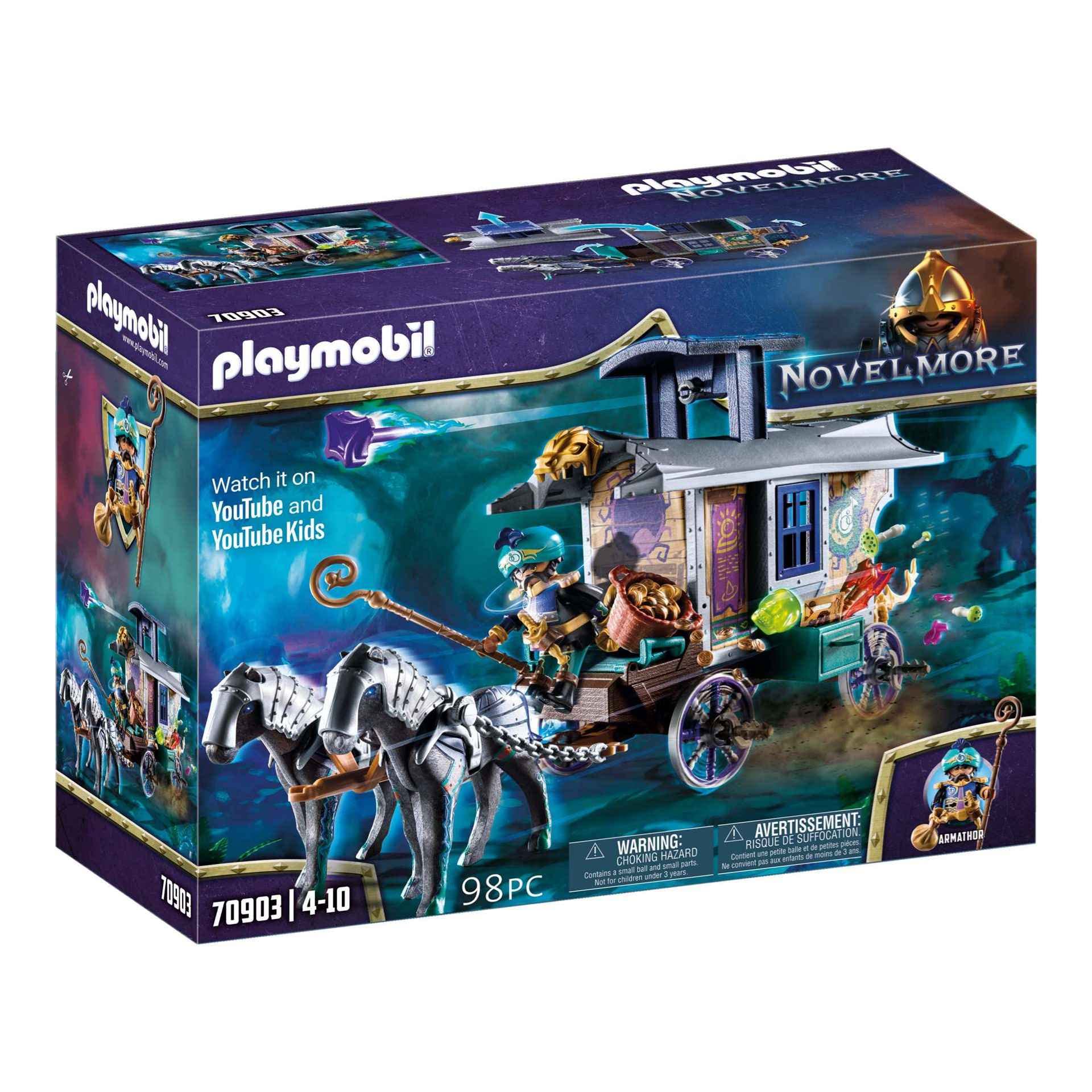 Playmobil Novelmore 70903 Violet Vale - Merchant Carriage, Toy for Children Ages 4+