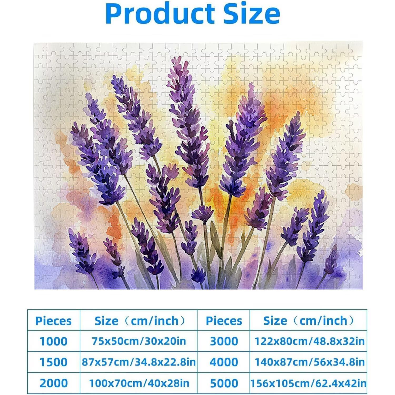 1500 Pezzi di Puzzle, Lavanda1500 Pezzi di Puzzle per Adulti, Regalo di Anniversario, Regalo di Natale, Decorazione Della Casa, Prevenzione Della Degenerazione Cerebrale Negli Anziani v-925