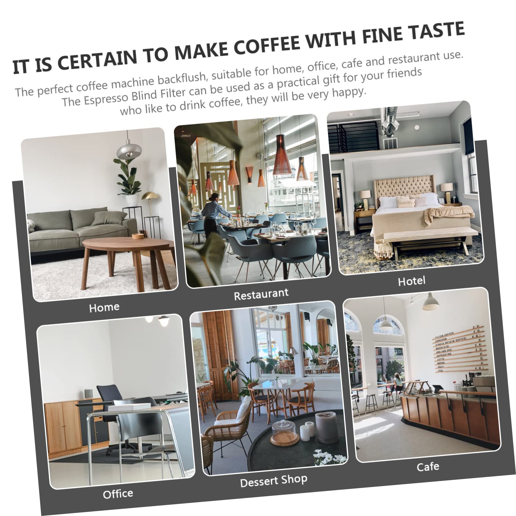 Uonlytech 4pcs Coffee Strain Cup Double Coffee Filter for Espresso Machines Reusable for Home Brewing Easy to Use and Clean