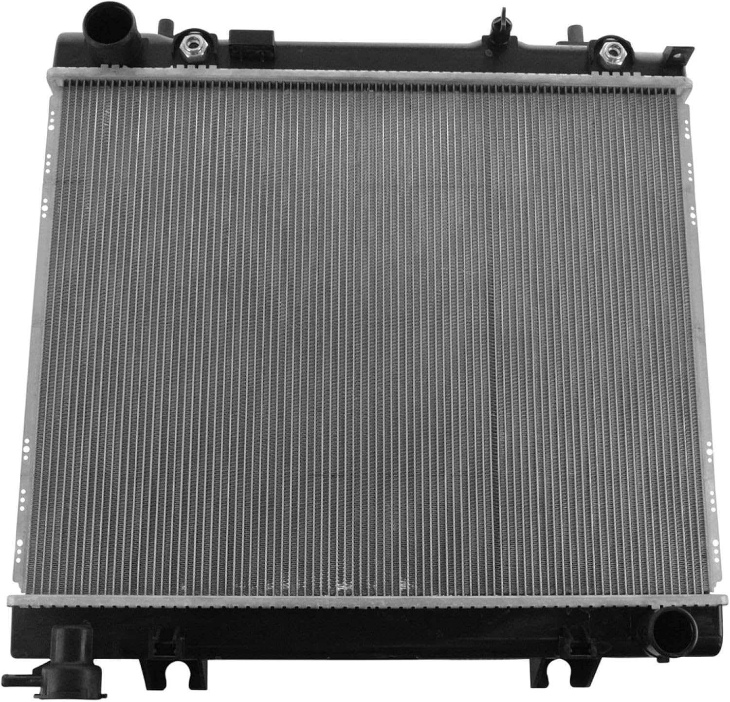 Radiator Aluminum Core 1 Row Compatible with 2005-10 Dodge Dakota V6 V8 Automatic Transmission 2011 Ram Dakota V6 V8 Automatic Transmission 06-09 Mitsubishi Raider V6 V8 Automatic Transmission